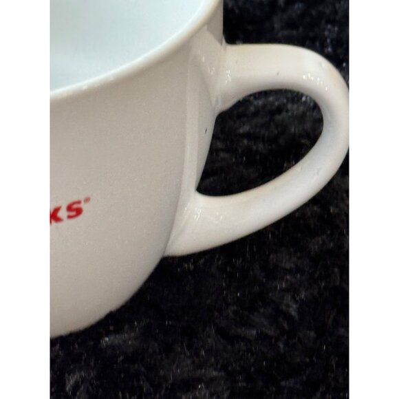 Starbucks 18 Oz White Ceramic Coffee Mug With Red Logo - Picture 3 of 6